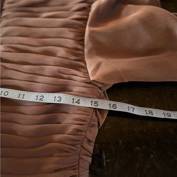 Adrianna Papell Tier Chiffon Petal Ruffle Ruched Rhinestone Evening Gown Sz 4 - Picture 11 of 12